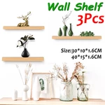 3 PCS Wall Shelf Wooden Rack Plant Show Platform for living Room