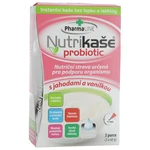 PharmaLINE Nutrikaše probiotic s jahodami a vanilkou, 3x 60 g