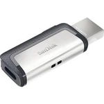USB paměť pro smartphony/tablety SanDisk Ultra® DualDrive, 32 GB, USB 3.2 Gen 1 (USB 3.0), USB-C™, stříbrná