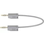 Stäubli LK205 měřicí kabel [lamelová zástrčka 2 mm - lamelová zástrčka 2 mm] šedá, 15.00 cm