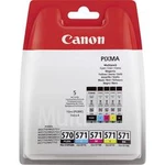 Canon Inkoustová kazeta PGI-570, CLI-571 PBKBKCMY originál kombinované balení černá, foto černá, azurová, purppurová, žlutá 0372C004