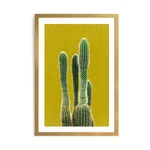 Obraz Surdic Mustard Background Cactus, 40 × 60 cm