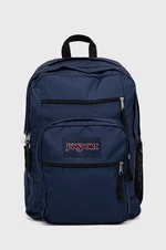 Ruksak Jansport tmavomodrá farba, veľký, s nášivkou