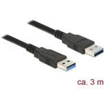 Delock #####USB-Kabel #####USB 3.2 Gen1 (USB 3.0 / USB 3.1 Gen1) #####USB-A Stecker, #####USB-A Stecker 3.00 m čierna po