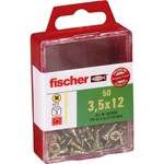 Fischer  653928 skrutka so zápustnou hlavou 3.5 mm 12 mm krížová dražka Pozidriv     glavanizované zinkom 50 ks