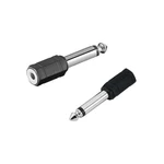 Redukcia AQ mono 3,5 mm jack / 6,3 mm jack F/M (xaqcaa403) redukcia pre káble • prevedie konektor mono Jack 3,5 mm samicu na samec 6,3 mm