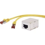 Síťový prodlužovací kabel RJ45 Renkforce RF-3828992, CAT 6, S/FTP, 10.00 m, žlutá