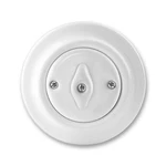 ABB Decento vypínač č.6 (č.1) otočný bílá 3560K-C06345 porcelán