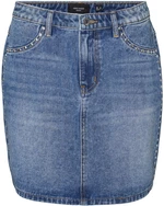 Vero Moda Dámská sukně VMRICHIE 10297407 Medium Blue Denim S