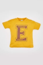 DEFACTO Baby Boy Regular Fit Slogan Printed T-Shirt