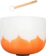 Sela 13“ Crystal Singing Bowl Set Lotus 432Hz D - Orange (Sacral Chakra) Zpívající miska 13" Sacral Chakra