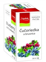 APOTHEKE Premier Selection čaj čučoriedka a brusnica 20 x 2 g