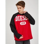 Black and red men's sweatshirt Diesel