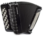 Hohner Mattia IV 120 CR B Gun Black Accordéon bouton