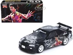 Nissan Skyline GT-R (R34) RHD (Right Hand Drive) Black "Bruce Lee Legacy 50 Year Anniversary" 1/64 Diecast Model Car by Inno Models