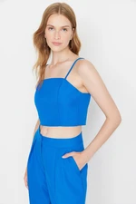 Trendyol Blue Woven Strapless Blouse