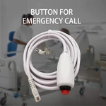 Nurse Caller Cable 6P4C Nurse Call Device Emergency Call Universal Replacement Cable 3 Meters With Push Button Switch