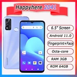 2023 new Android 11 smartphoneS 3GB+64GB shows 128GB ROM Octa Core 13MP Camera 4000mAh Fingerprint Face Recognition Cell Phone