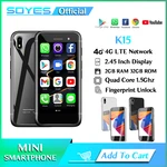 Super Mini Smartphone K15 2GB RAM 32GB ROM Android 7.0 1000mAh 4G LTE 5MP WiFi MP4 Music Portable Cell Phone