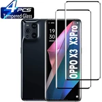 1/4Pcs Tempered Glass For Oppo Find X3 X3Pro Fingerprint Screen Protector Glass