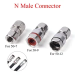 RF Coaxial Connector N Male Plug Socket Clamp Adapter Use For 50-7/RG8U 50-9/1/2"S 50-12/1/2" Cable