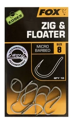 Fox háčky Edges Zig & Floater Hooks vel. 6, 10 ks Micro Barbed