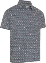 Callaway Scotch Novelty Print Mens Golf Polo Asphalt M Camiseta polo