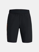 Čierne chlapčenské športové kraťasy Under Armour UA Woven Wdmk Shorts-BLK