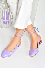 Fox Shoes Women's Lilac Tied Ankle Flats shoes