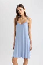 DEFACTO Fall in Love Regular Fit V-Neck Strap Nightgown