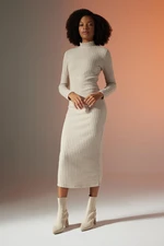 DEFACTO Bodycon Half Turtleneck Long Sleeve Maxi Dress