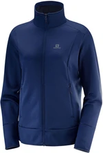 Salomon Discovery FZ W Medieval Blue Heathe L Jersey Camiseta de esquí / Sudadera con capucha