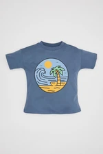 DEFACTO Baby Boy Crew Neck Nature Printed Short Sleeve T-Shirt