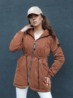 Women's transition parka with hood HENRY camel Dstreet