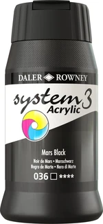 Daler Rowney System3 Akrylová farba Mars Black 500 ml 1 ks