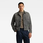 G-STAR Bunda - Utility Flap Pocket Jacket sivá