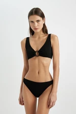 DEFACTO Fall In Love Regular Fit Wrinkled Bikini Bottom