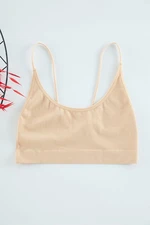 Trendyol Ten Seamless/Seamless Rope Strap Back Detailed Non-wired Cupless Bralette Knitted Bra