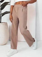 Women's wide trousers RITES, beige Dstreet