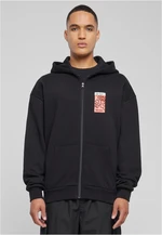 Puffer Peace Heavy Oversize Zip Hoody black