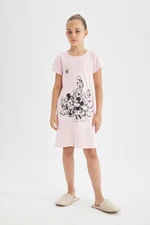 DEFACTO Girl's Disney Mickey Mouse & Friends Short Sleeve Dress