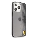 Ferrari Gradient zadní kryt FEHCP13LUYEK Apple iPhone 13 Pro, černá