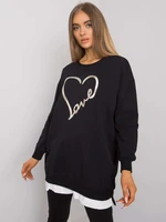 RUE PARIS Black cotton tunic