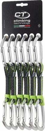 Climbing Technology Lime Set NY Quickdraw Solid Straight/Solid Bent Gate 12.0