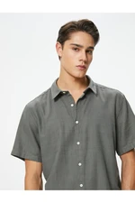 Koton Summer Shirt Short Sleeve Classic Collar Buttoned Cotton