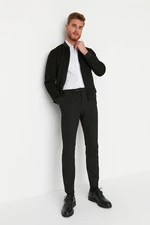 Trendyol Black Men's Regular Fit Striped Trousers