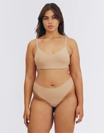 Organic Basics Naked Rib Thong Hazelnut S