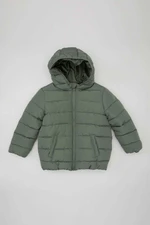 DEFACTO Baby Boy Water Repellent Hooded Zippered Pocket Puffer Jacket