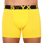 Men's boxers Styx long sports rubber yellow