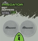 Fox rage predator plovoucí pěna bait poppers 4 ks - natural x-large